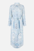 Shirt Dress w Back Button Detail in The Hum of the Alhambra