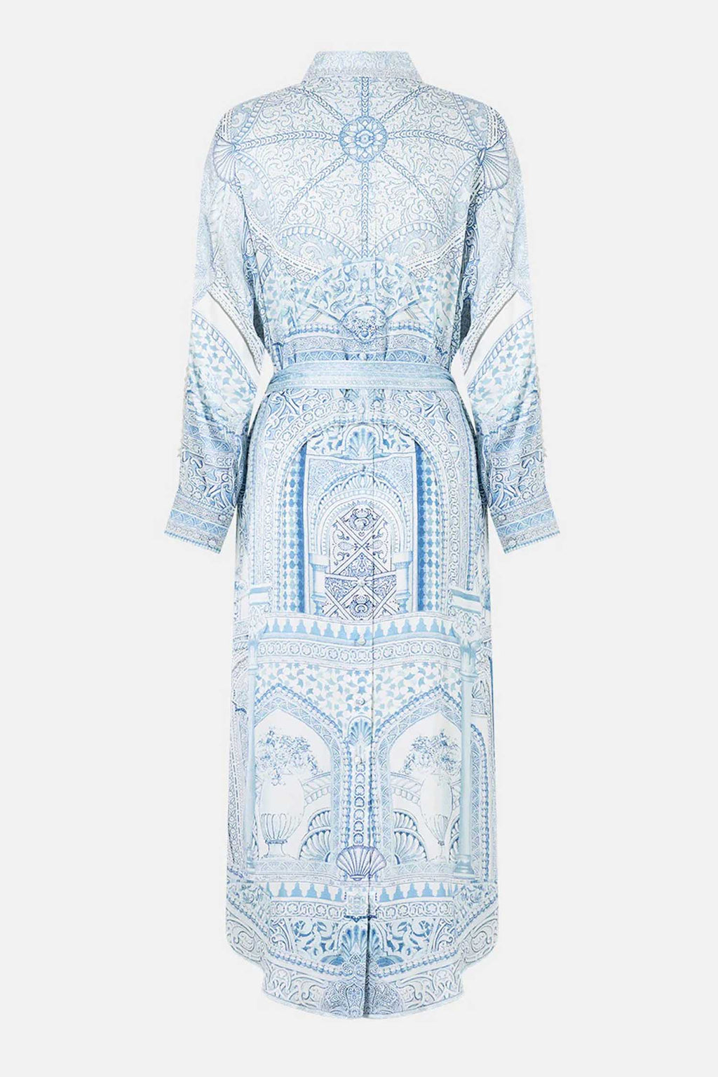Shirt Dress w Back Button Detail in The Hum of the Alhambra