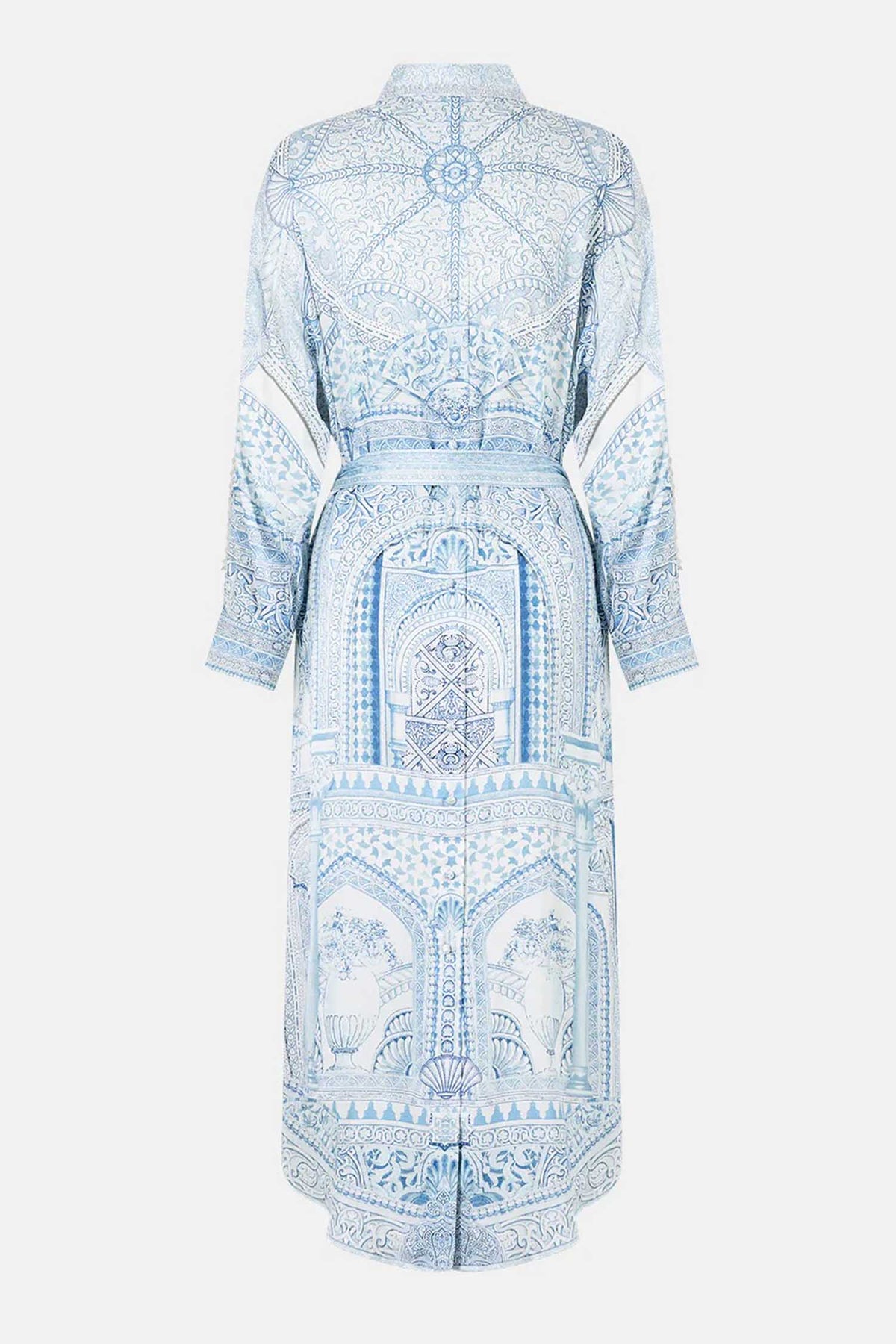 Shirt Dress w Back Button Detail in The Hum of the Alhambra