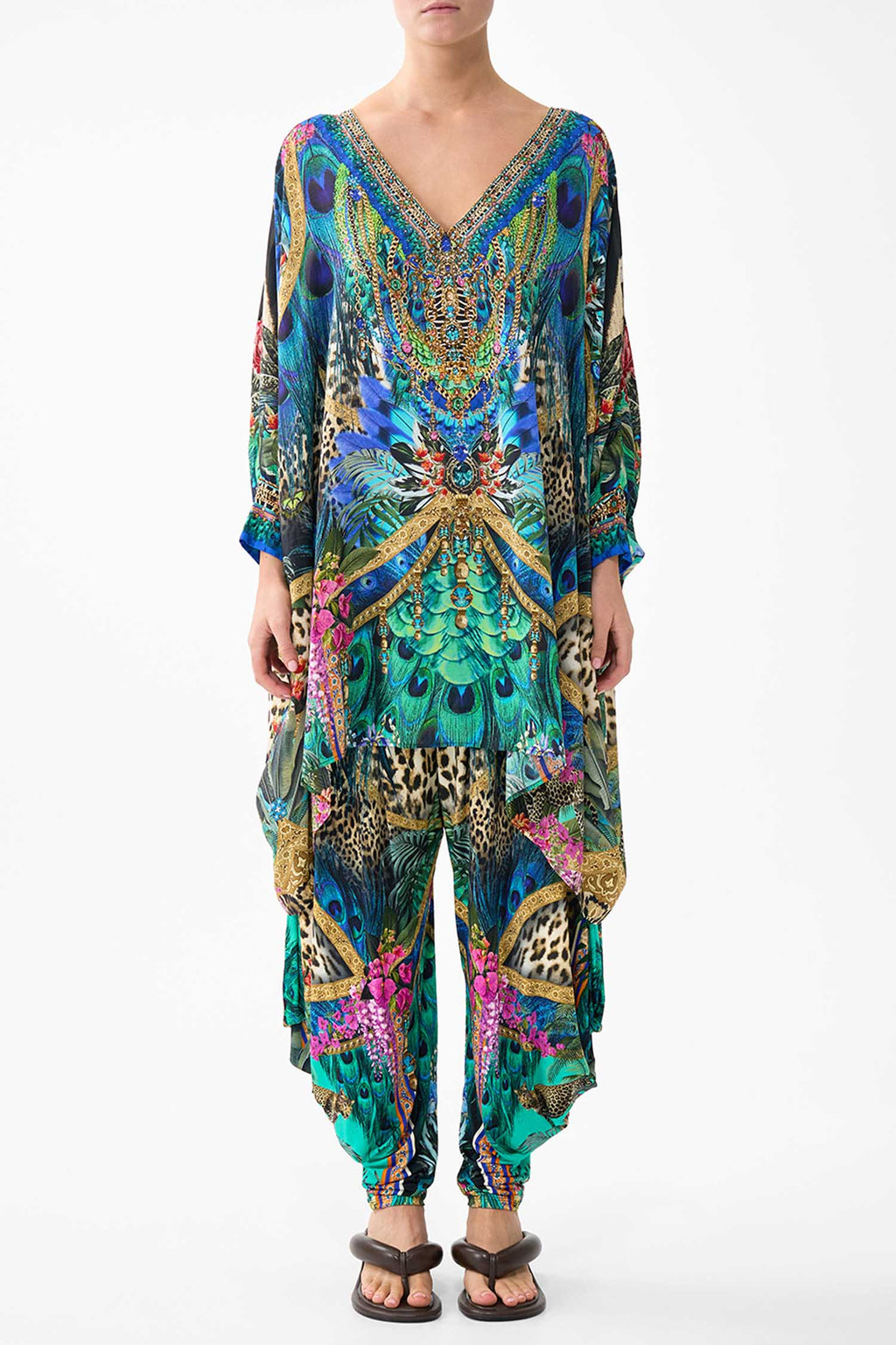 Short Kaftan w Cuff in Animal Alchemy