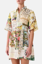 Short Shirt Dress in La Belle Botanique