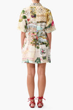 Short Shirt Dress in La Belle Botanique