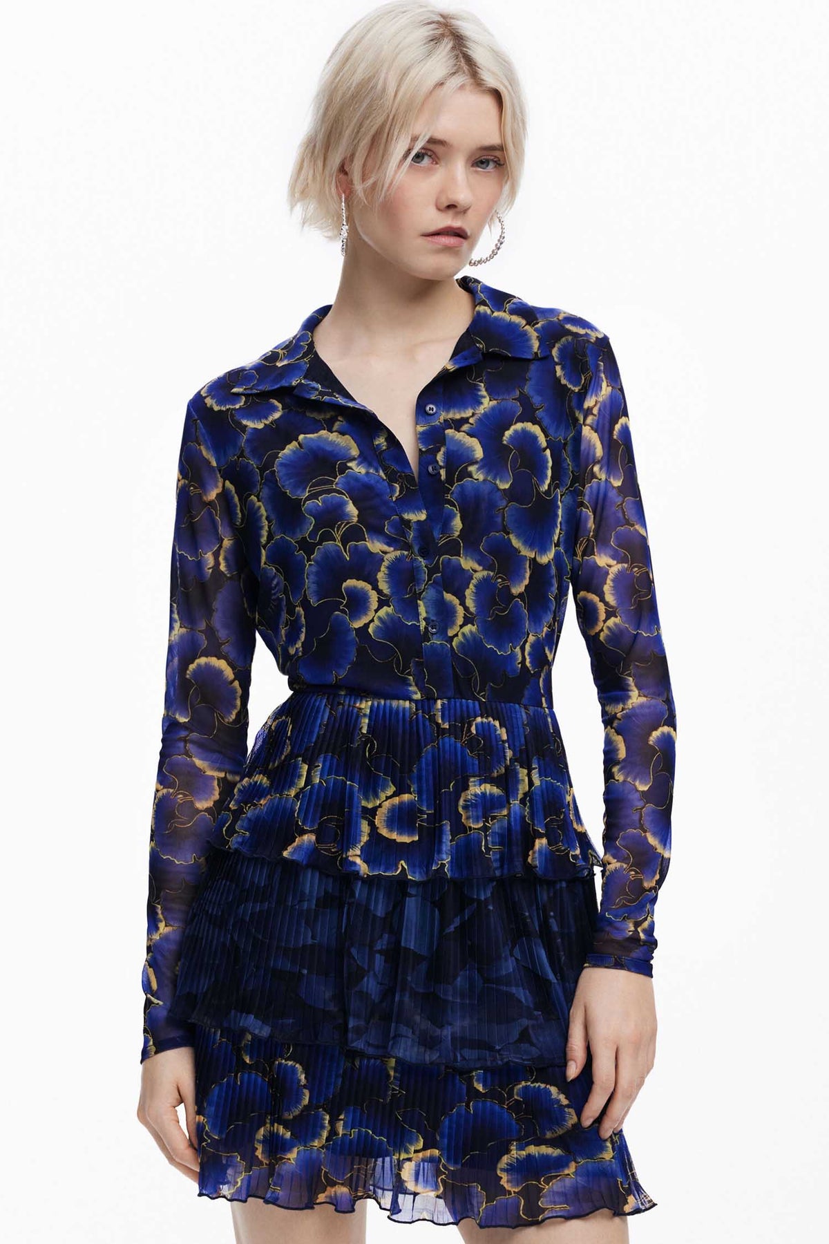 Short Shirtdress in Floral Print  | FINAL SALE