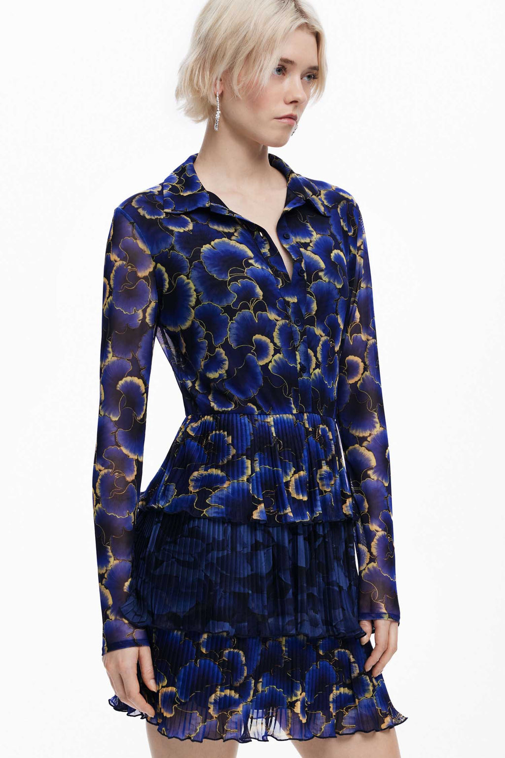 Short Shirtdress in Floral Print  | FINAL SALE