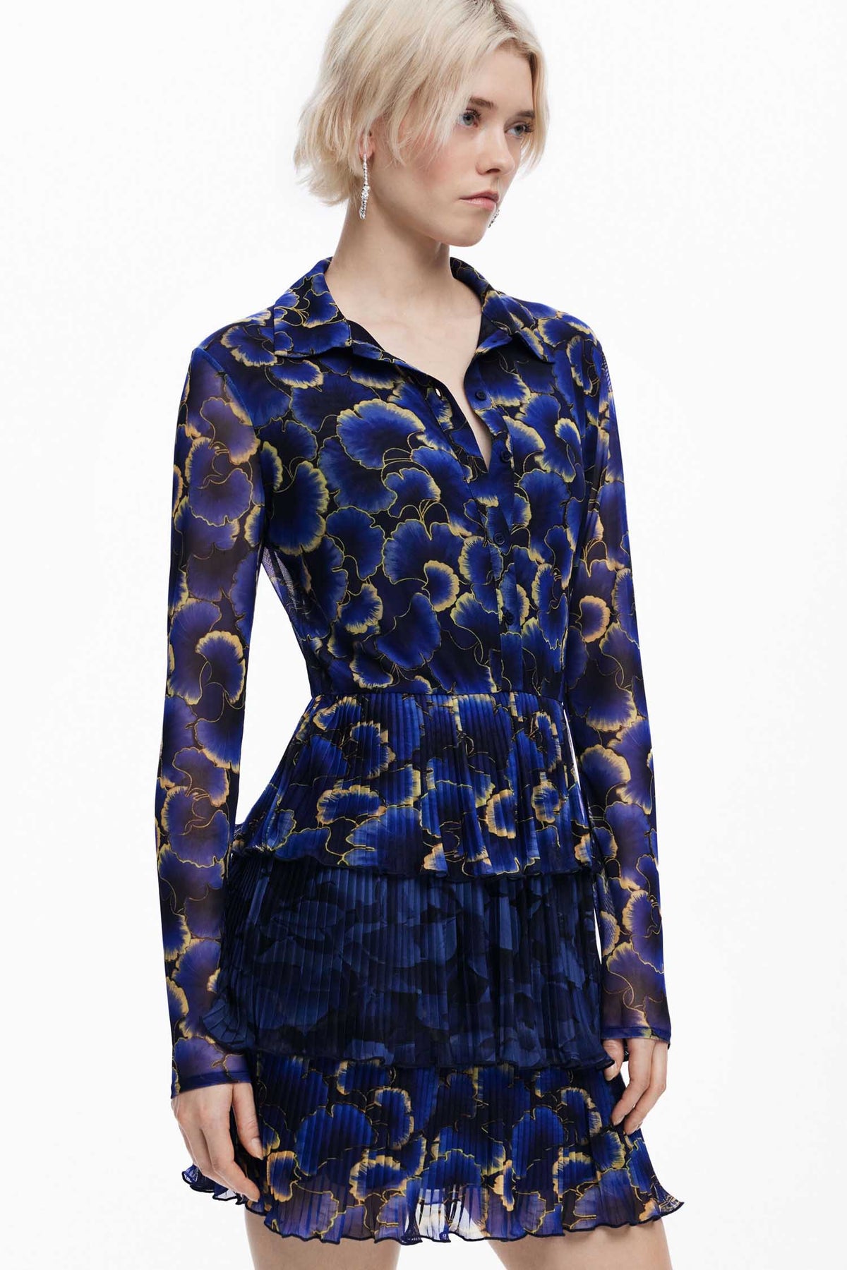 Short Shirtdress in Floral Print  | FINAL SALE