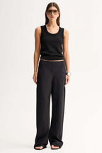 Silas Knit Top in Black