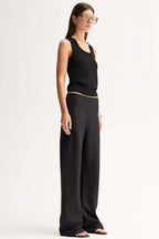 Silas Knit Top in Black