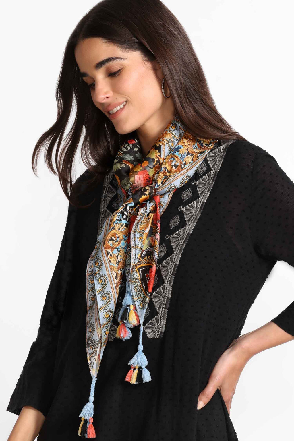 Silk Scarf in Leto