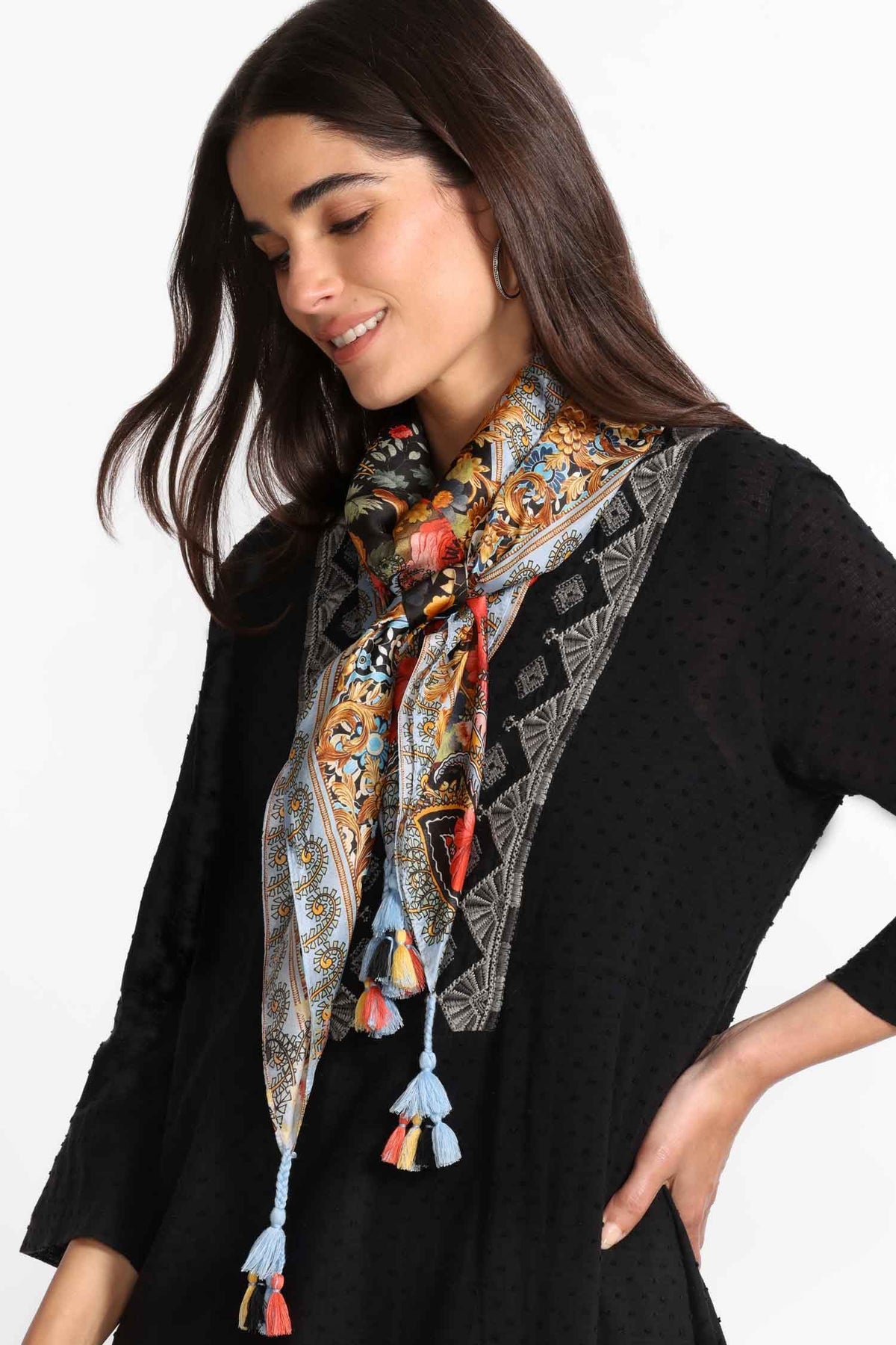 Silk Scarf in Leto