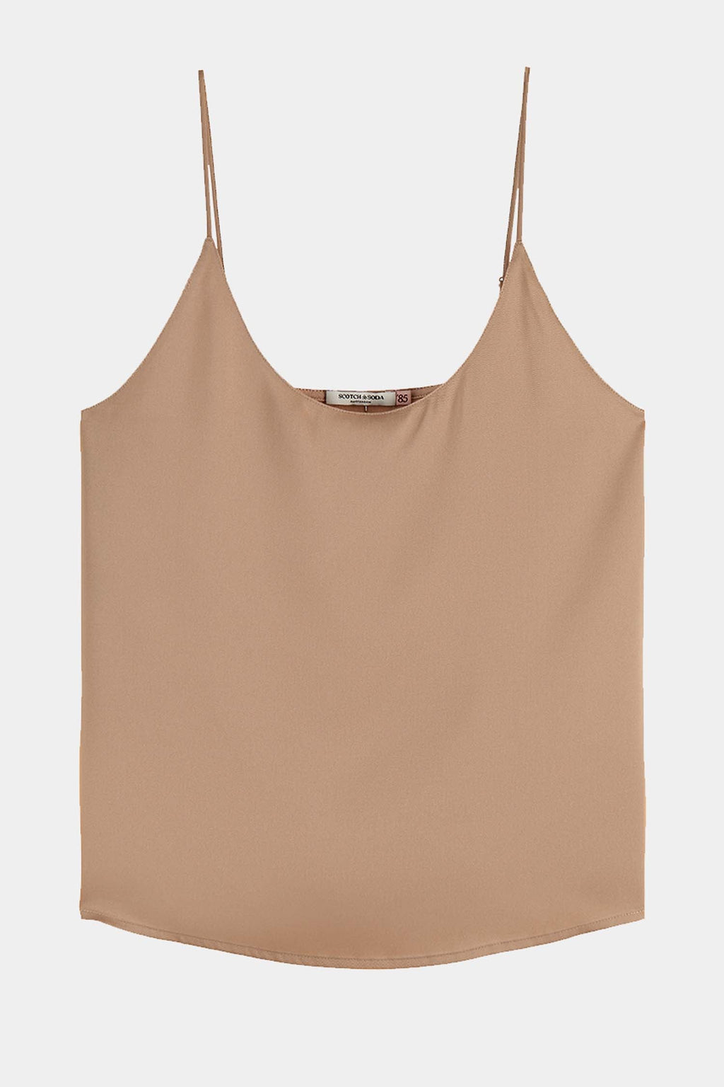 Woven Front Jersey Back Tank in Amphora