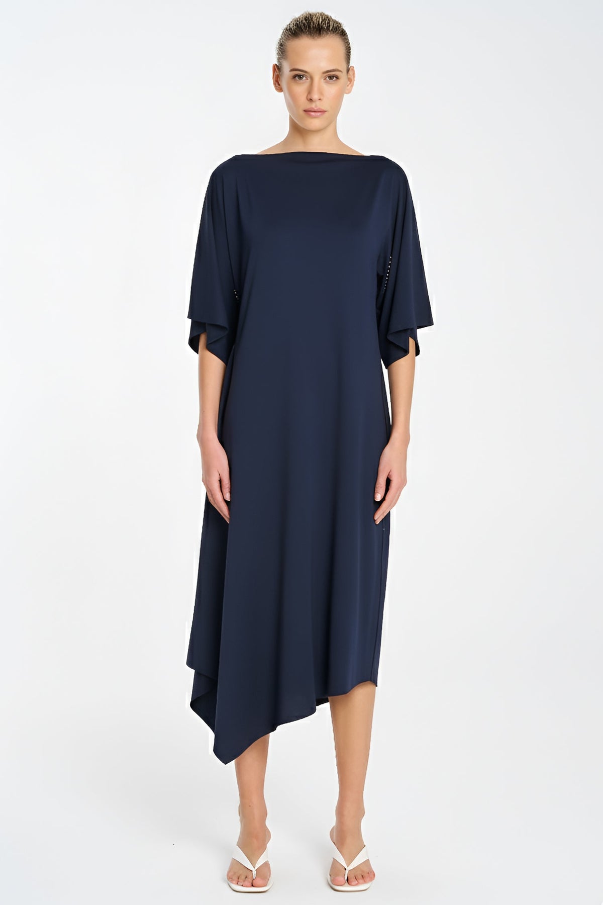 Slant Dress in French Navy