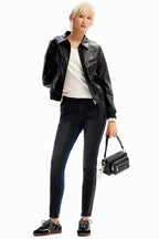 Slim Contrast Jeans Black Denim | FINAL SALE