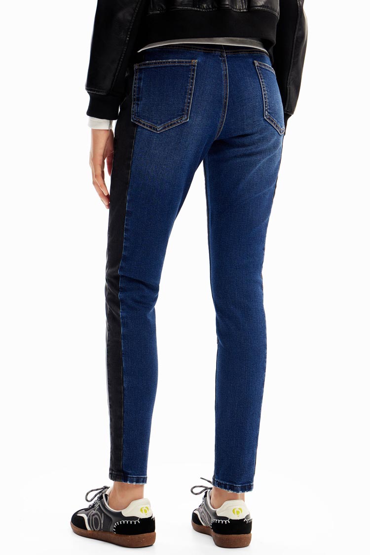 Slim Contrast Jeans Black Denim | FINAL SALE