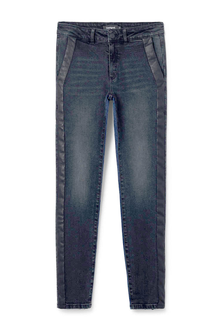 Slim Contrast Jeans Black Denim | FINAL SALE