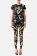 Slim Fit Round Neck T-Shirt in Taurus Rising
