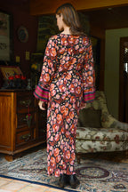 Slip Through Dress in Pink Floral
