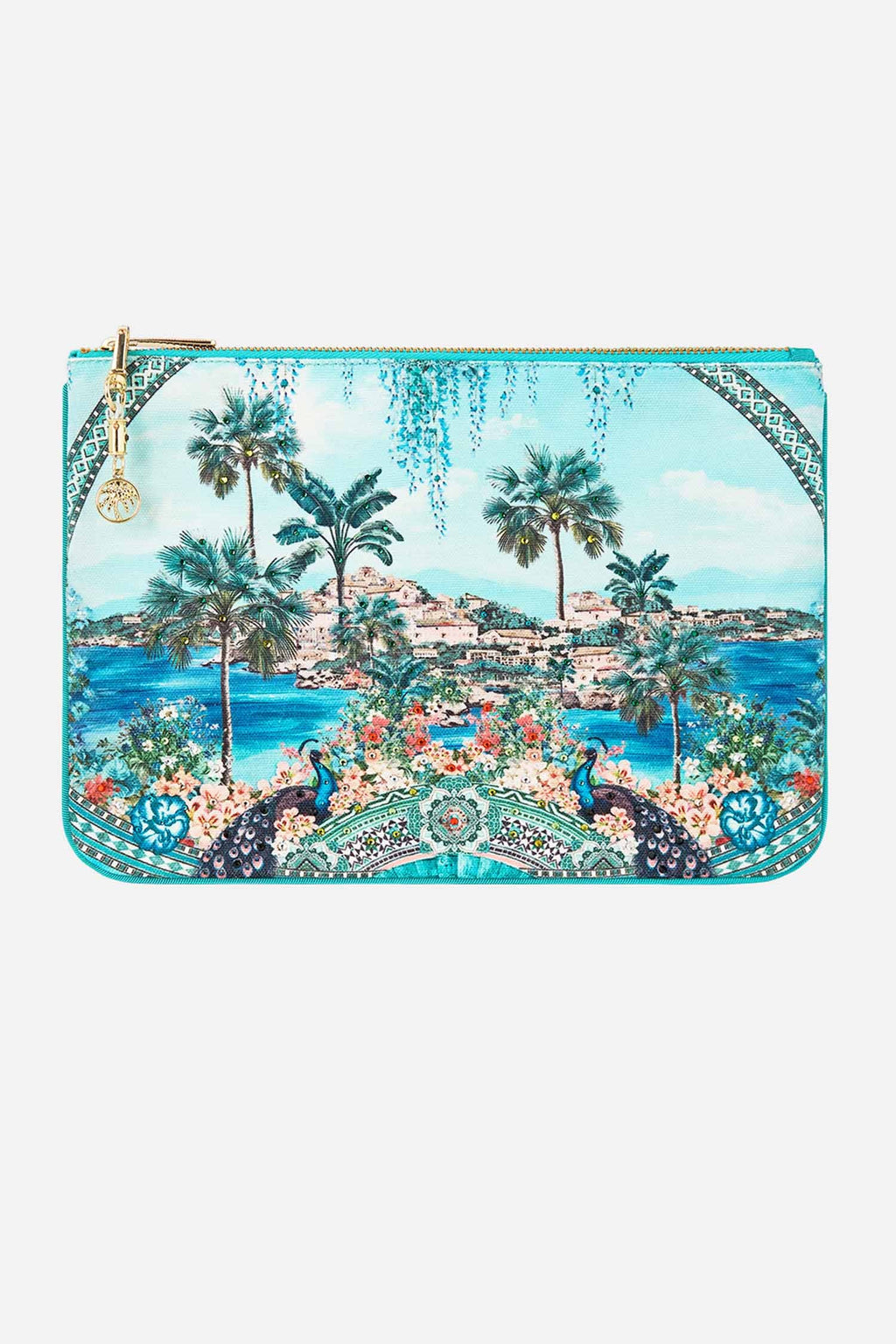 Small Canvas Clutch in Balearic Bebe
