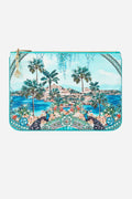 Small Canvas Clutch in Balearic Bebe