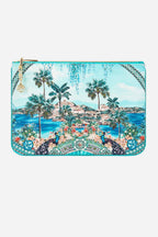 Small Canvas Clutch in Balearic Bebe
