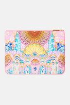 Small Canvas Clutch in Howdy Gaudi