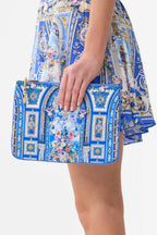 Small Canvas Clutch in Ottoman Opulence | FINAL SALE
