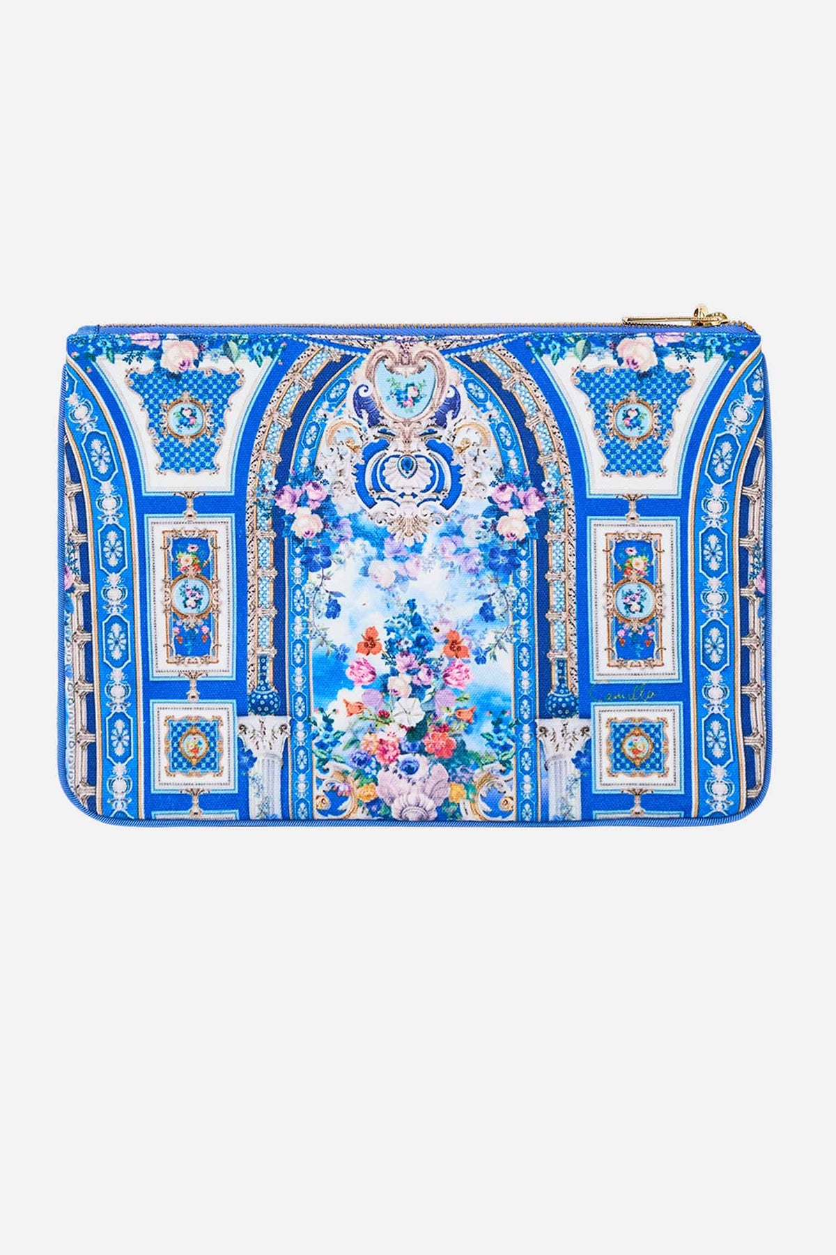 Small Canvas Clutch in Ottoman Opulence | FINAL SALE
