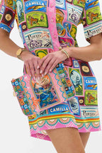 Small Canvas Clutch in Salty Splendour | FINAL SALE