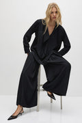 Soft Vent Pant in Black