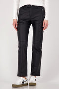 Straight Leather Pant in Black