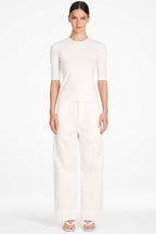 Straight Pant in Ivory