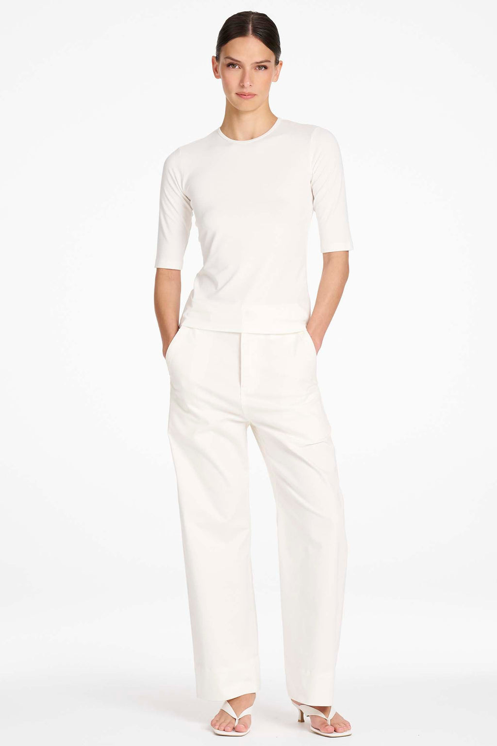 Straight Pant in Ivory