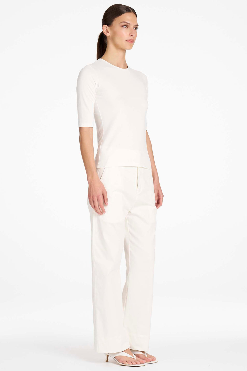 Straight Pant in Ivory