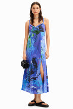 Strappy Marbled Midi Dress | FINAL SALE