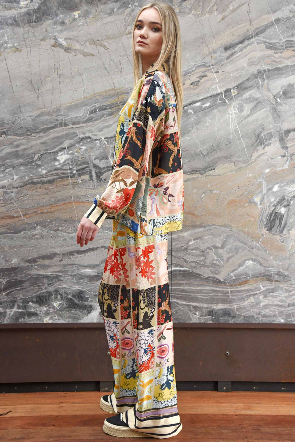 Stretch a Leg Pant in Squares