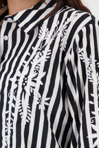 Striped Blouse in Black