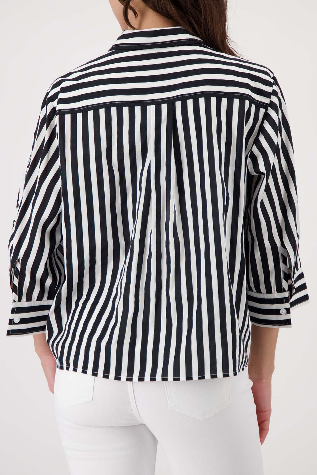 Striped Blouse in Black