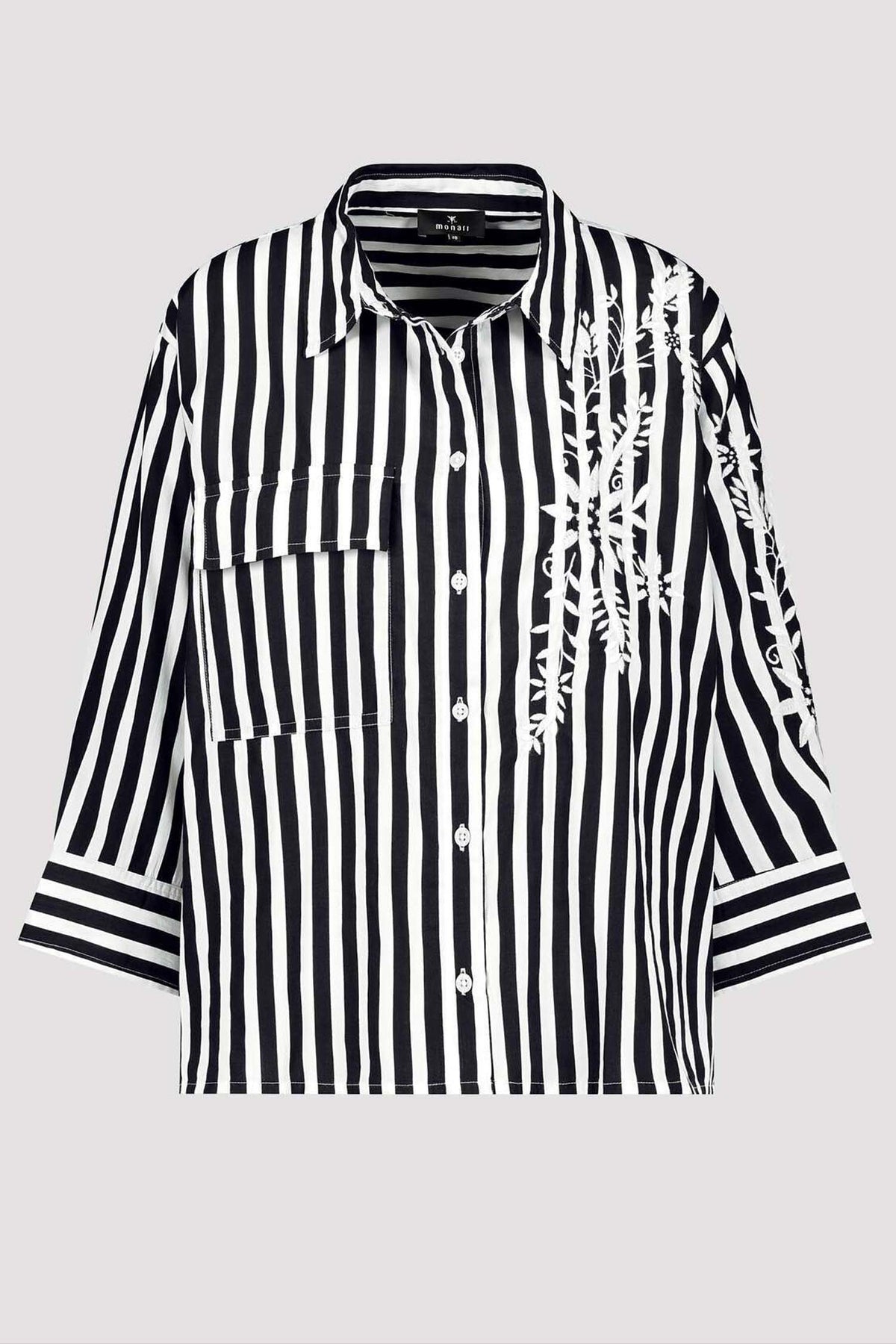Striped Blouse in Black