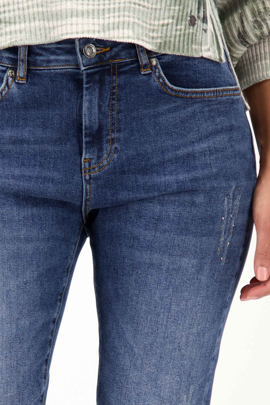 Jeans Pants w Studs in Jean