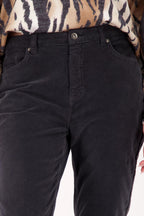 Washed Velvet Pants in Anthra
