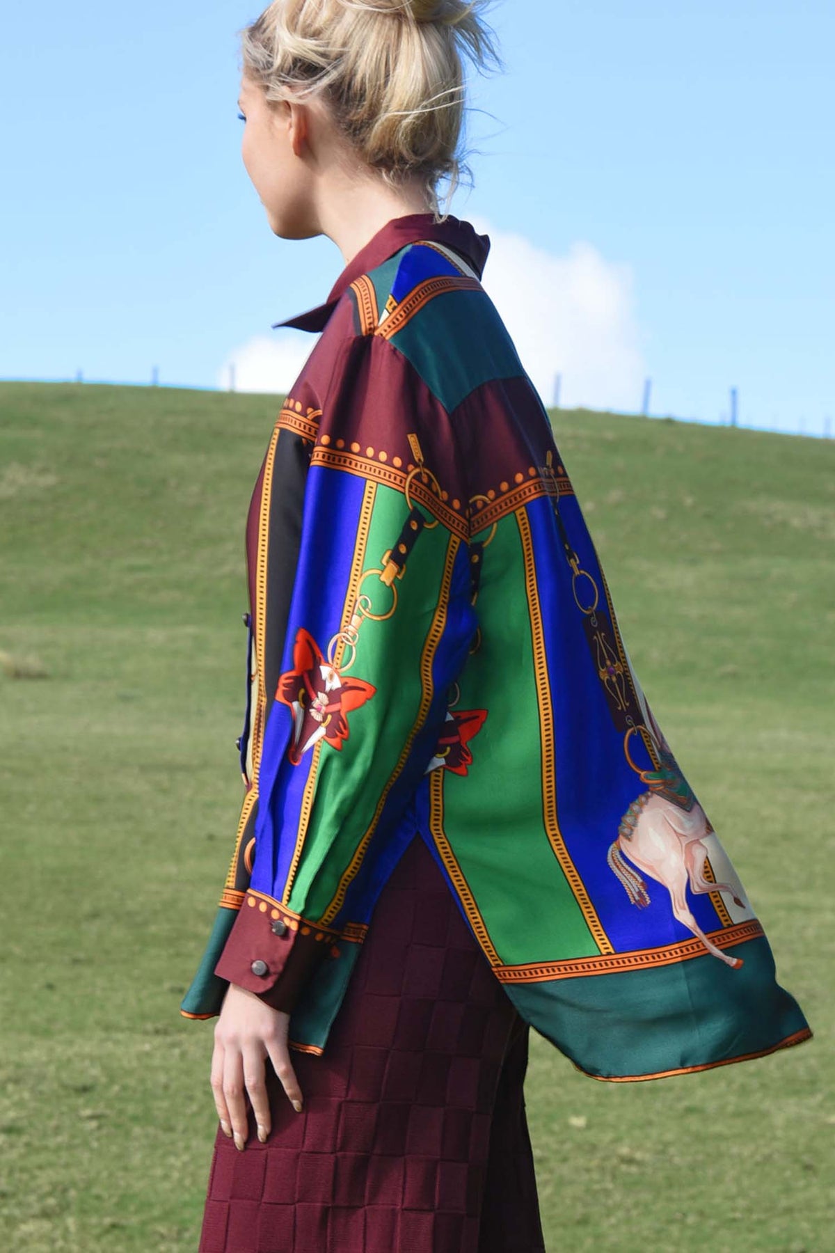 Let the Sun Shine Shirt in Horse Multi