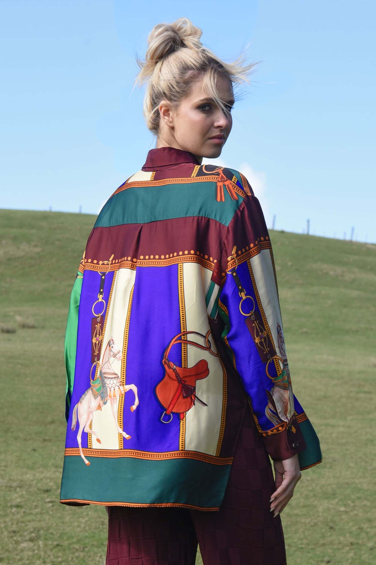 Let the Sun Shine Shirt in Horse Multi