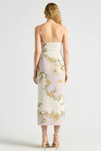 Sweet Thing Shirred Triangle Bodice Dress in Golden Haze | FINAL SALE
