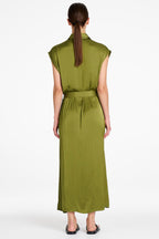 Tabbard Dress in Peridot