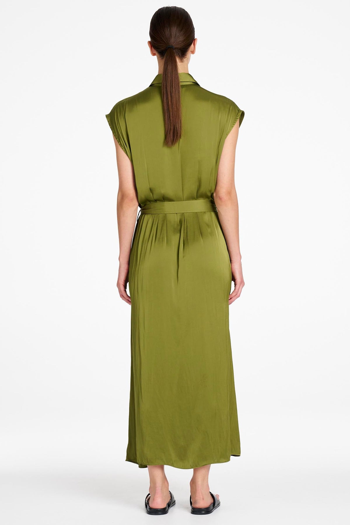 Tabbard Dress in Peridot