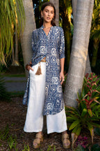 Taja Shirt Dress in Ink