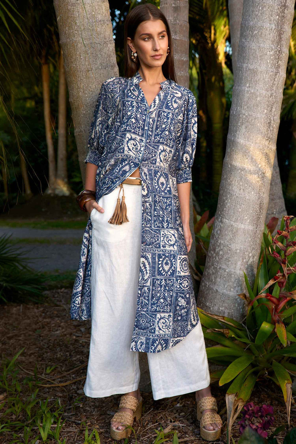 Taja Shirt Dress in Ink