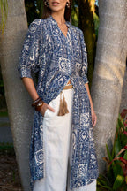 Taja Shirt Dress in Ink