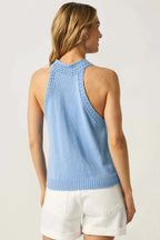Talula Sweater Tank in Steele Blue