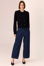 Taylor Double Knit Jacket in Black