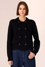 Taylor Double Knit Jacket in Black